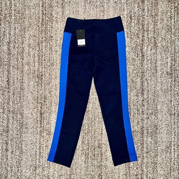 Peach Women's Sumida Crop Pant Leggings Colorblock Navy Blue NWT - Picture 4 of 9